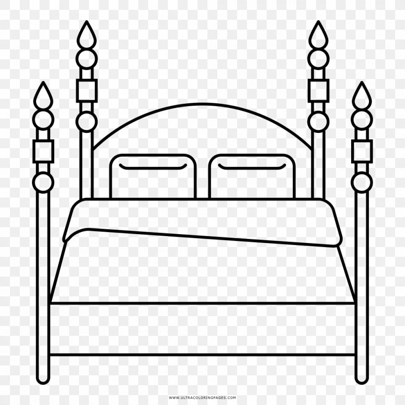 Furniture Coloring Book Bunk Bed Drawing, PNG, 1000x1000px, Furniture, Area, Bed, Black And White, Book Download Free