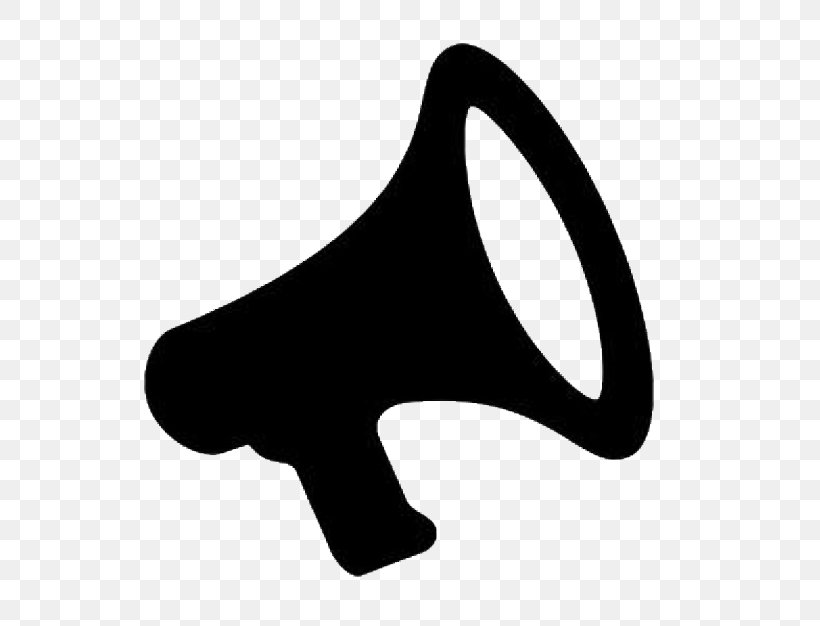 Megaphone Sound, PNG, 602x626px, Megaphone, Black, Black And White, Hand, Logo Download Free