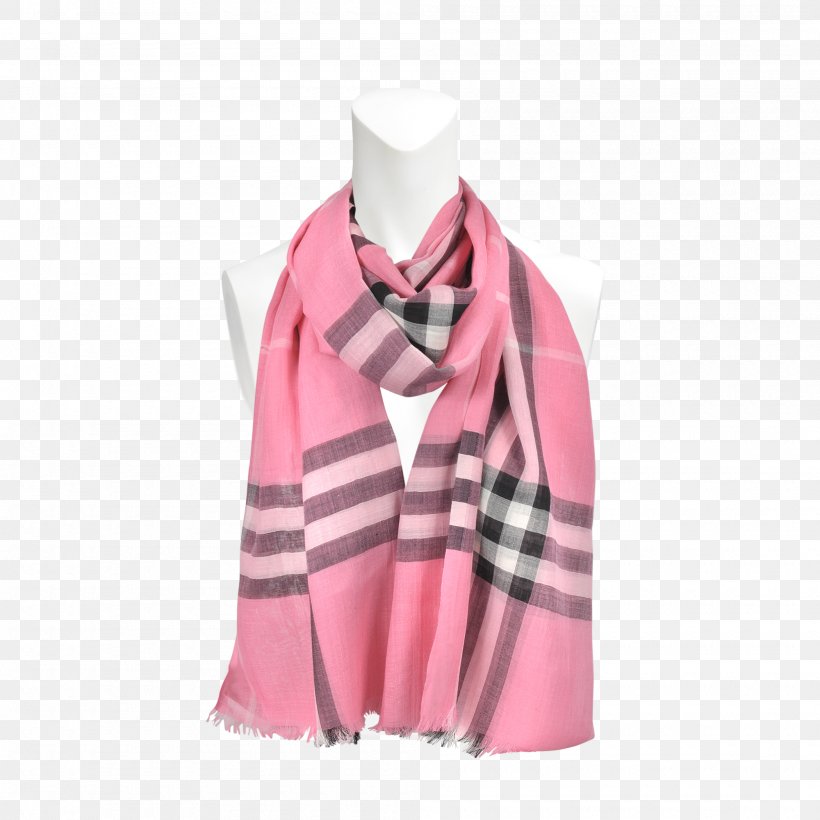 Scarf Pink Magenta Burberry Silk, PNG, 2000x2000px, Scarf, Burberry, Gauze, Magenta, Pink Download Free
