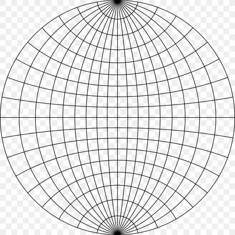 Stereographic Projection Pole Figure Mineralogy For Students Wulff Net Plane, PNG, 900x900px, Stereographic Projection, Arc, Area, Black And White, Geometry Download Free