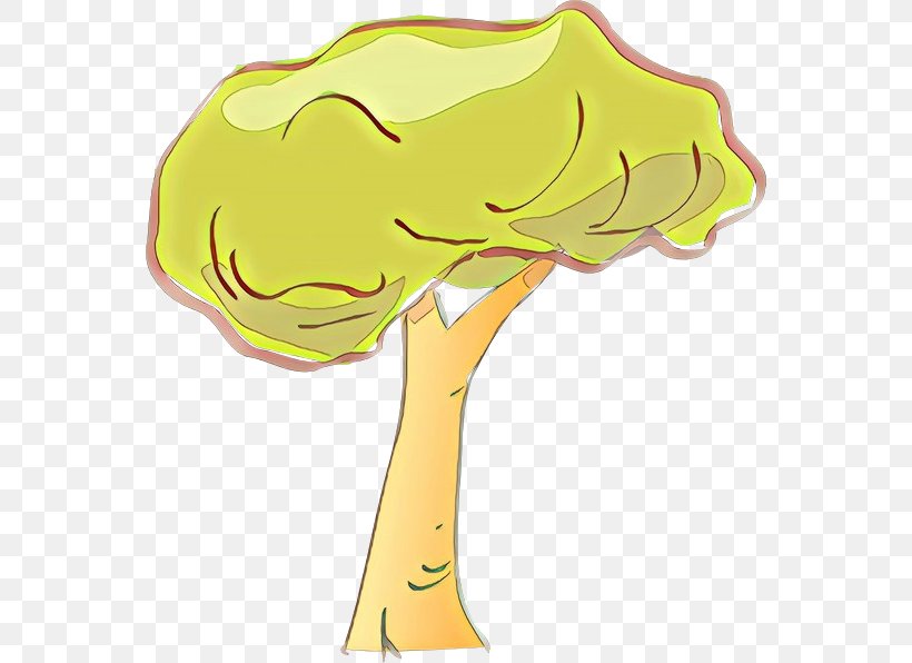 Yellow Clip Art Tree Leaf Vegetable Plant, PNG, 558x596px, Cartoon, Cruciferous Vegetables, Leaf Vegetable, Plant, Plant Stem Download Free