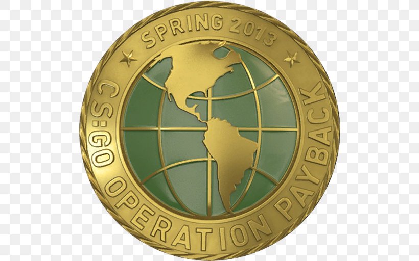 Counter-Strike: Global Offensive Video Game Valve Corporation Operation Payback, PNG, 512x512px, Counterstrike Global Offensive, Brass, Coin, Counterstrike, Currency Download Free