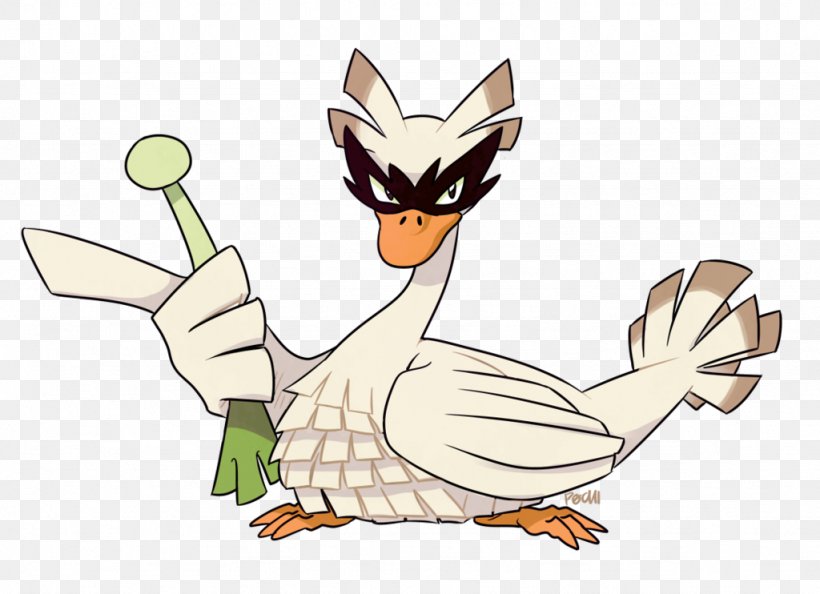 Duck Pokémon Gold And Silver Farfetch'd Evolution, PNG, 1024x742px, Watercolor, Cartoon, Flower, Frame, Heart Download Free