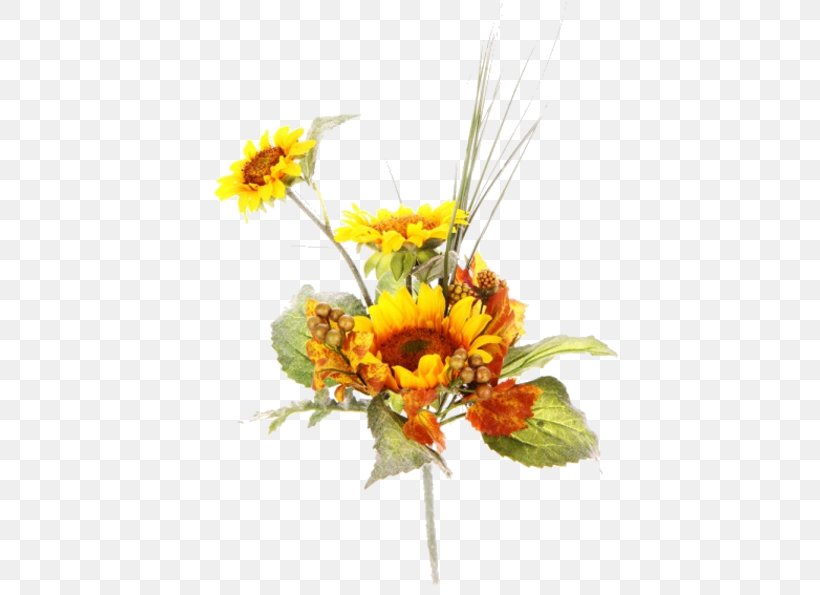 Floral Design Yellow Common Sunflower Cut Flowers Flower Bouquet, PNG, 497x595px, Floral Design, Artificial Flower, Blume, Brown, Color Download Free