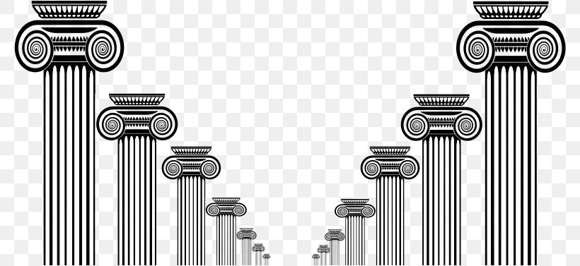Column Ancient Roman Architecture Clip Art, PNG, 780x377px, Column, Ancient Roman Architecture, Art, Black And White, Classical Order Download Free