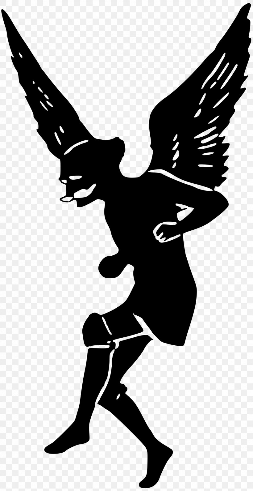 Angel Clip Art, PNG, 1239x2400px, Angel, Art, Beak, Bird, Black And White Download Free