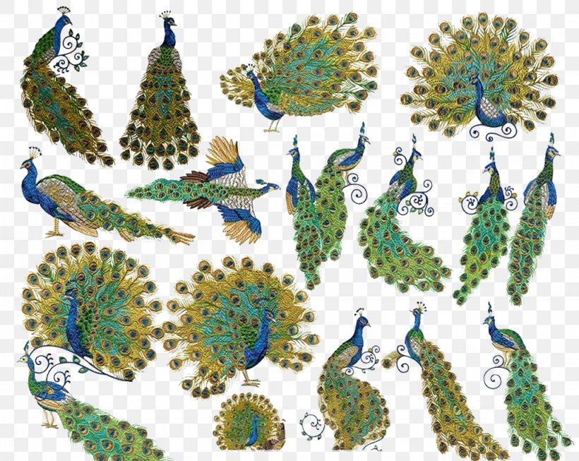 Embroidery Peafowl Cross-stitch Feather Handicraft, PNG, 1024x816px, Peafowl, Animal, Cross Stitch, Embroidery, Feather Download Free