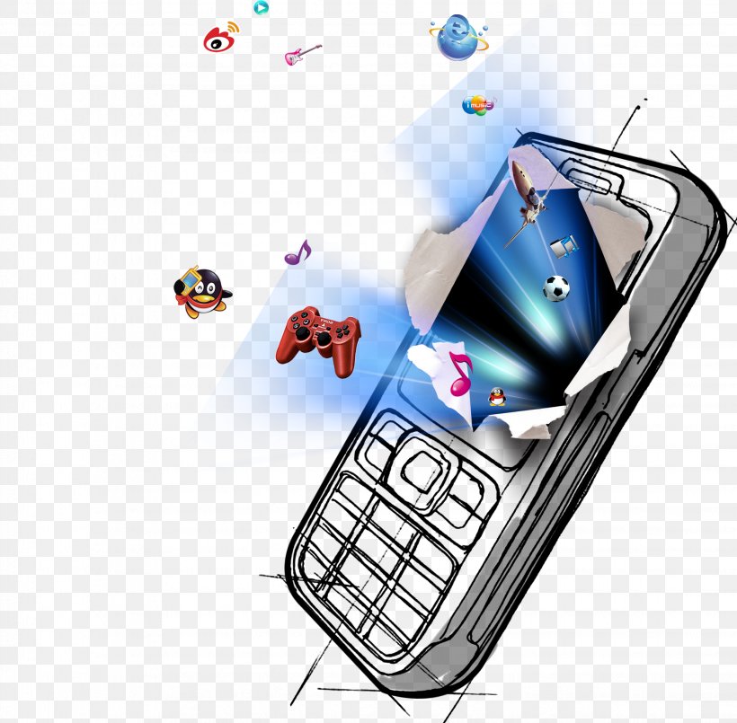 Feature Phone Smartphone Cartoon Mobile Phone, PNG, 2244x2205px, Feature Phone, Brand, Cartoon, Cellular Network, Comics Download Free