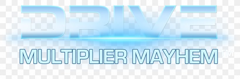 Logo Drive: Multiplier Mayhem Brand, PNG, 899x300px, Logo, Aqua, Area, Banner, Blue Download Free