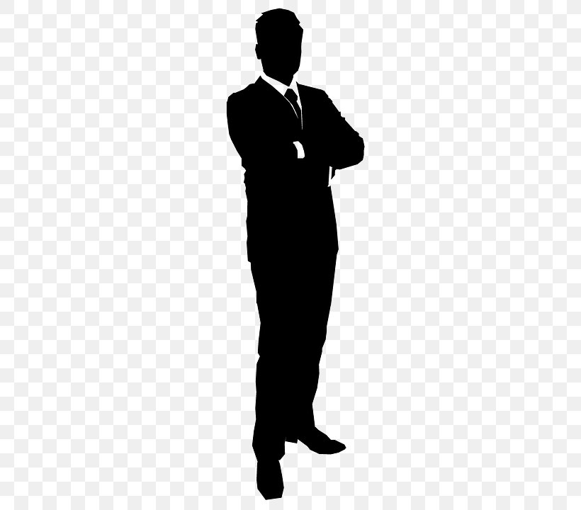 Businessperson Silhouette Clip Art, PNG, 397x720px, Businessperson, Black And White, Business, Formal Wear, Gentleman Download Free
