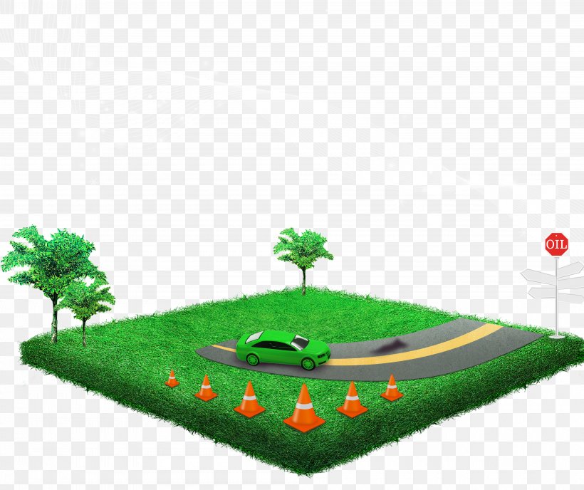 Filling Station Cartoon, PNG, 4000x3360px, Filling Station, Architecture, Cartoon, Comics, Grass Download Free