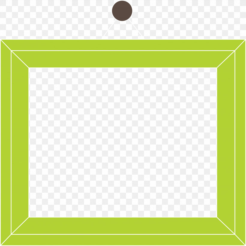 Photo Frame Picture Frame Hanging Photo Frame, PNG, 3000x2990px, Photo Frame, Angle, Area, Green, Hanging Photo Frame Download Free