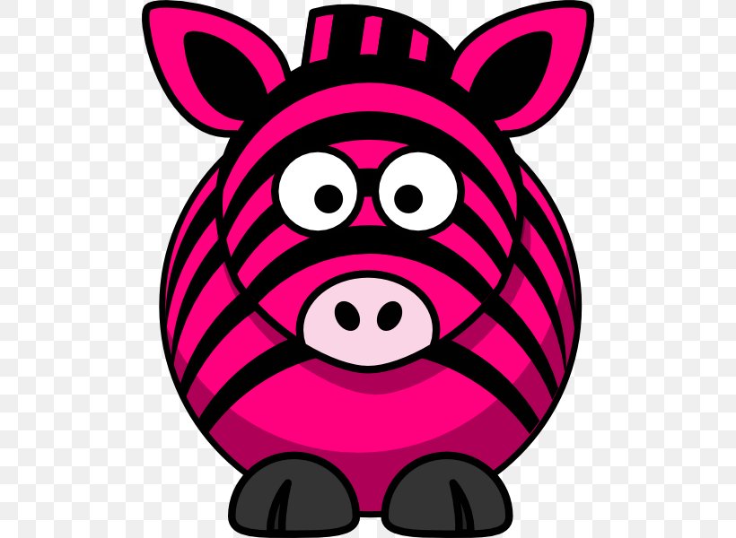 Zebra Pink Clip Art, PNG, 504x600px, Zebra, Animal Print, Cartoon, Cuteness, Drawing Download Free