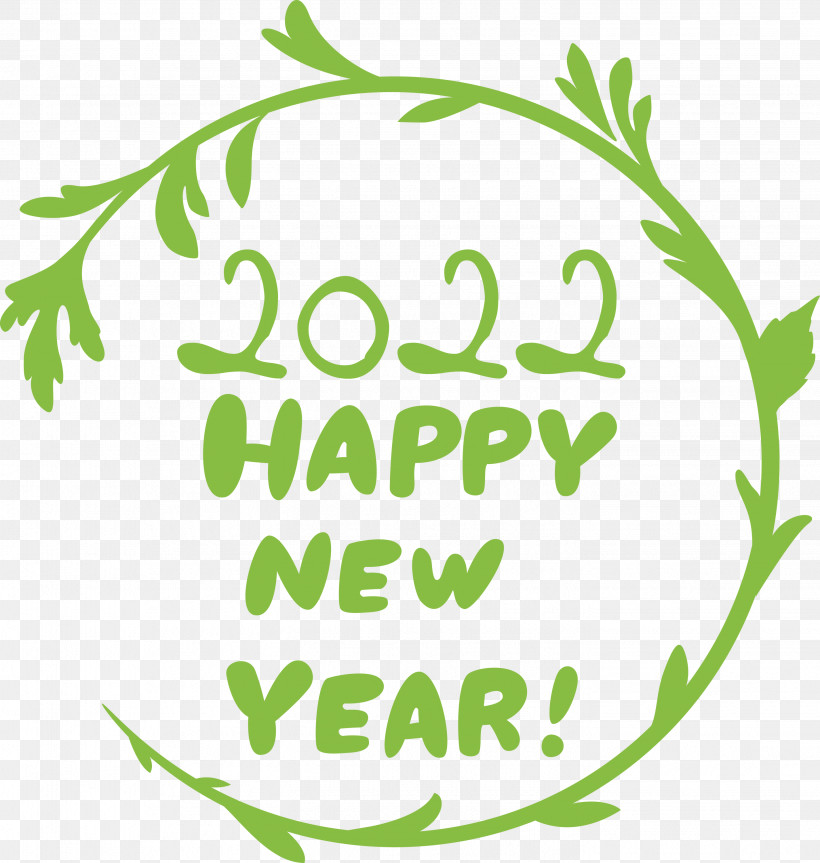 2022 Happy New Year 2022 New Year, PNG, 2849x3000px, Leaf, Flower, Green, Leaf Vegetable, Line Download Free