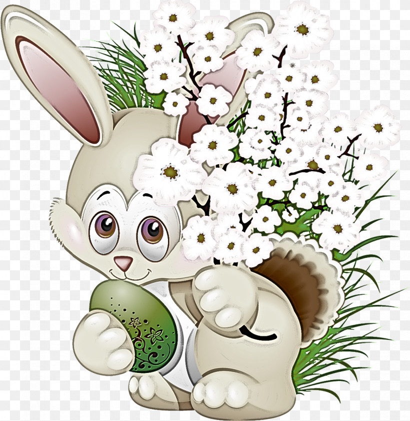Easter Bunny, PNG, 1169x1200px, Cartoon, Animal Figure, Ear, Easter Bunny, Plant Download Free