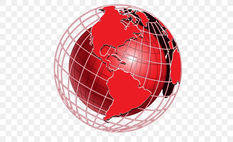 Globe World Clip Art, PNG, 500x500px, Globe, Blank Map, Drawing, Map, Red Download Free