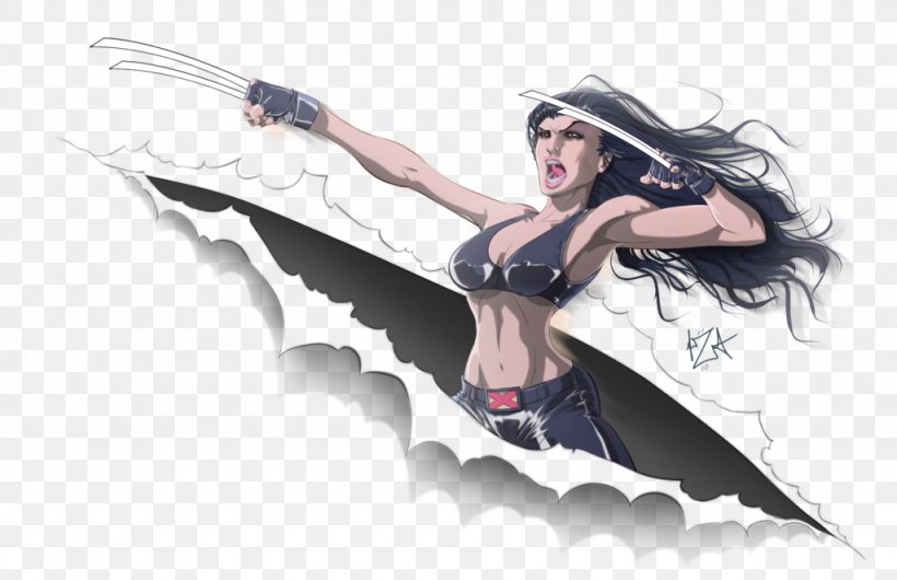 X-23 Wolverine Rogue Daken Marvel Comics, PNG, 1024x663px, Watercolor, Cartoon, Flower, Frame, Heart Download Free