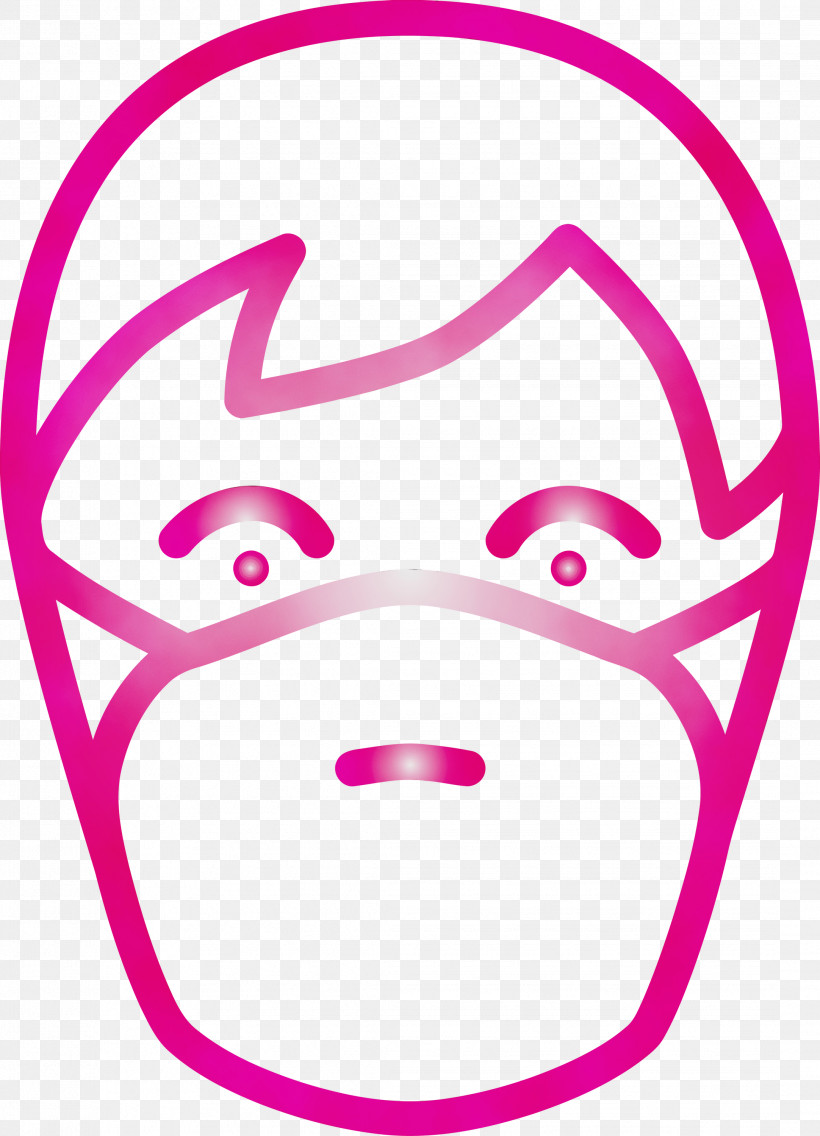 Face Head Pink Nose Cheek, PNG, 2164x3000px, Man With Medical Mask, Cheek, Corona Virus Disease, Face, Head Download Free