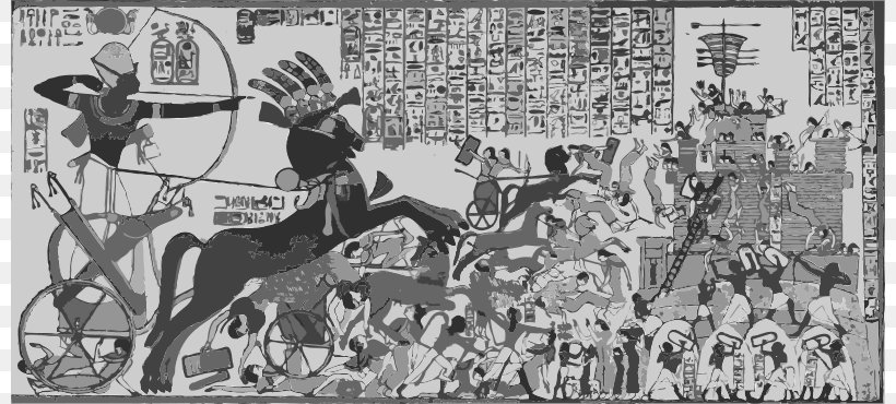 Siege Of Dapur Battle Of Kadesh Ancient Egypt Ramesseum, PNG, 800x370px, Battle Of Kadesh, Ancient Egypt, Art, Battle, Black And White Download Free