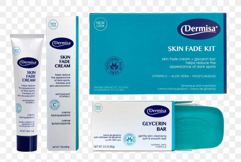 Dermisa Skin Fade Cream Skin Care Lotion, PNG, 2523x1692px, Cream, Brand, Dermis, Dermisa Skin Fade Cream, Exfoliation Download Free