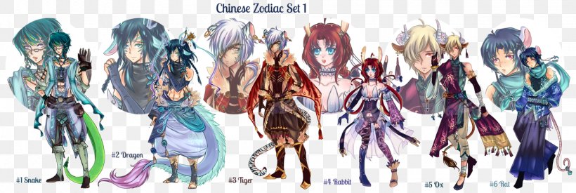 Chinese Zodiac Fan Art Dragon Chinese Calendar, PNG, 1540x518px, Watercolor, Cartoon, Flower, Frame, Heart Download Free