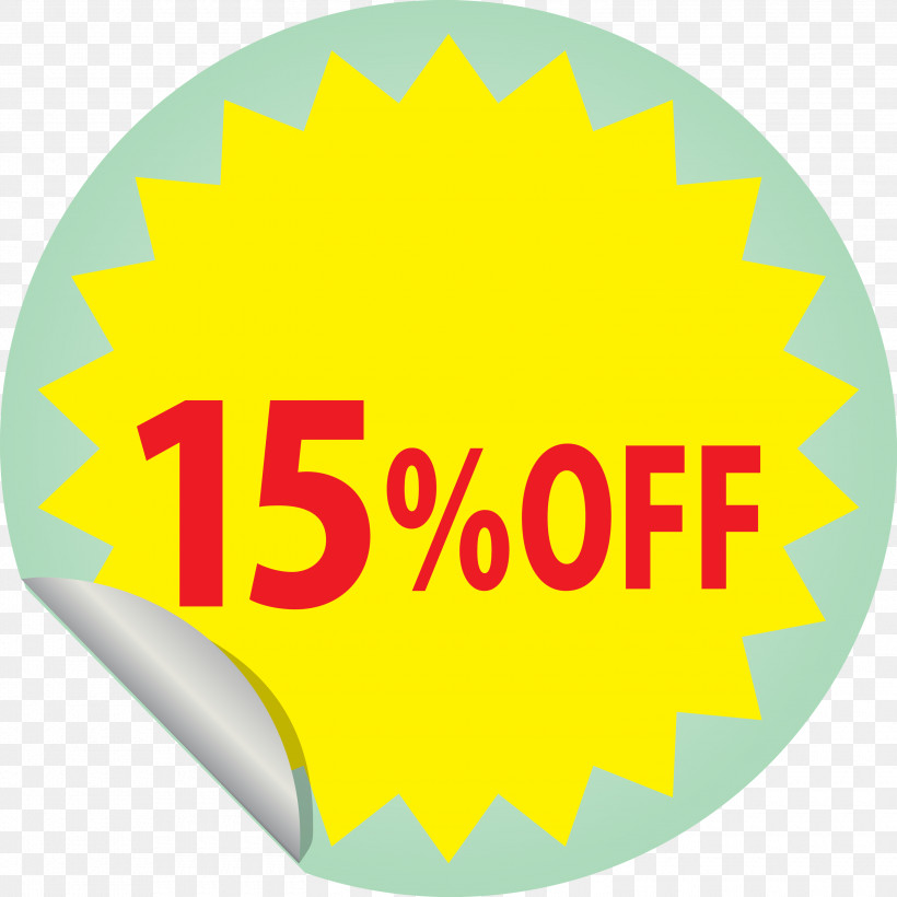 Discount Tag With 15% Off Discount Tag Discount Label, PNG, 3000x3000px, Discount Tag With 15 Off, Area, Discount Label, Discount Tag, Discounts And Allowances Download Free