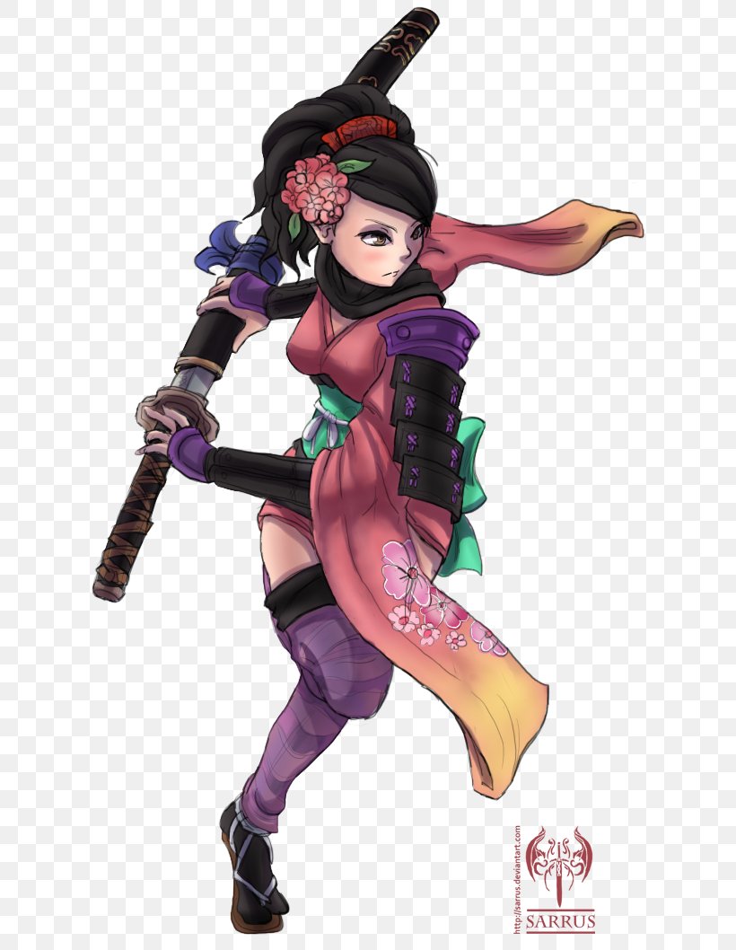 Muramasa: The Demon Blade Wii PlayStation Vita Vanillaware Video Game, PNG, 645x1058px, Muramasa The Demon Blade, Action Figure, Art, Character, Costume Download Free