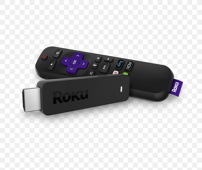 Roku Streaming Stick Chromecast Streaming Media Digital Media Player, PNG, 690x690px, Roku, Chromecast, Digital Media Player, Electronic Device, Electronics Download Free