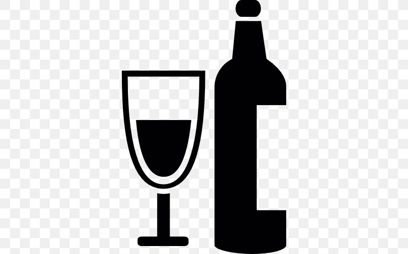 Wine Glass Red Wine, PNG, 512x512px, Wine, Alcoholic Drink, Beer, Beer Bottle, Black And White Download Free