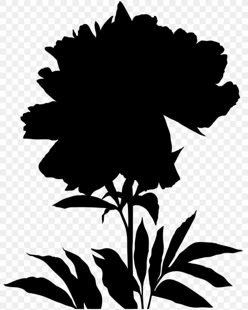 Black Leaf Silhouette Clip Art Plant Stem, PNG, 1000x1250px, Black, Black M, Blackandwhite, Botany, Branching Download Free