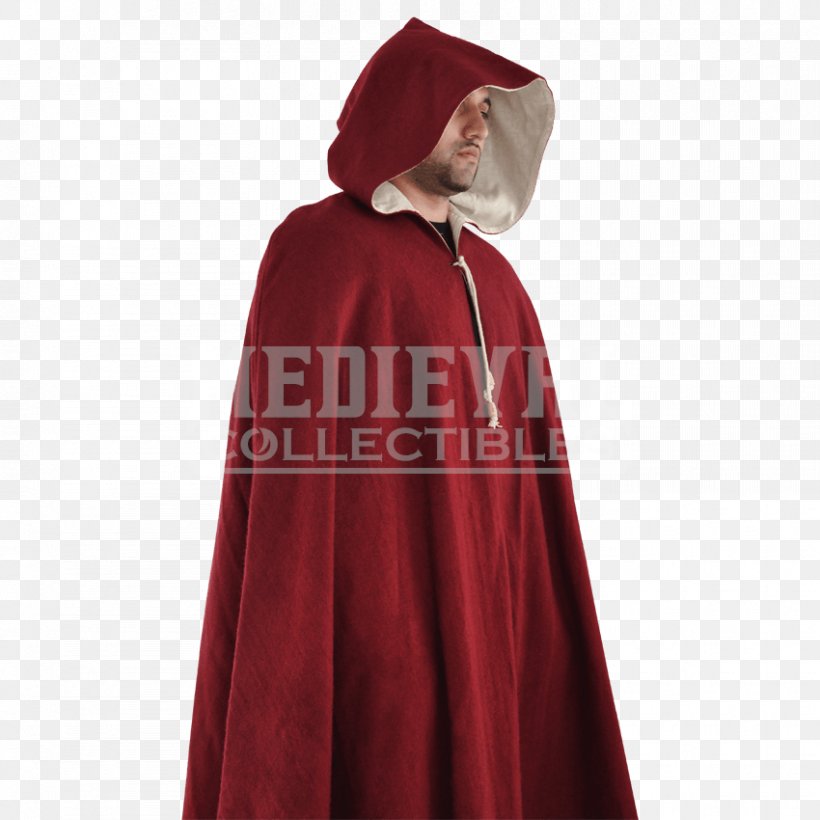 Cape May Robe Hoodie Maroon Velvet, PNG, 850x850px, Cape May, Cape, Cloak, Costume, Fur Download Free
