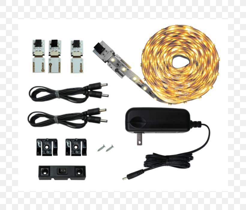 LED Strip Light Light-emitting Diode Lighting RGB Color Model, PNG, 700x700px, Light, Brightness, Cabinet Light Fixtures, Electrical Cable, Electrical Switches Download Free