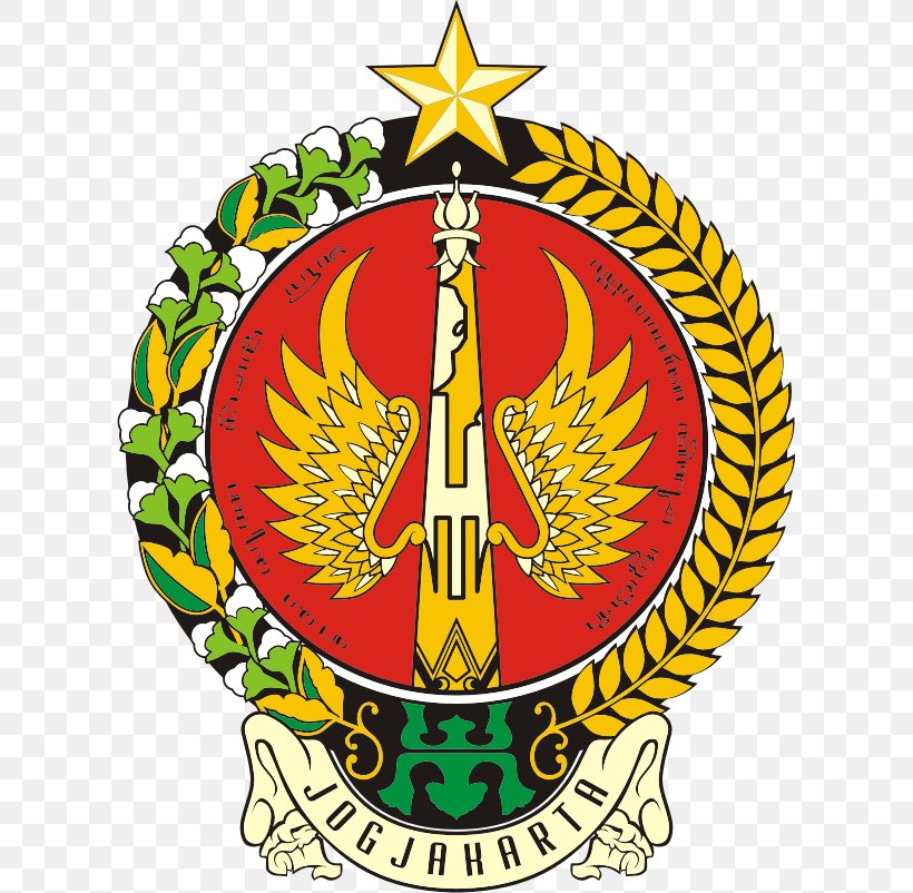 Logo Lambang Daerah Istimewa Yogyakarta Cdr Pemerintah Kota Yogyakarta, PNG, 609x802px, Logo, Artwork, Badge, Cdr, Crest Download Free