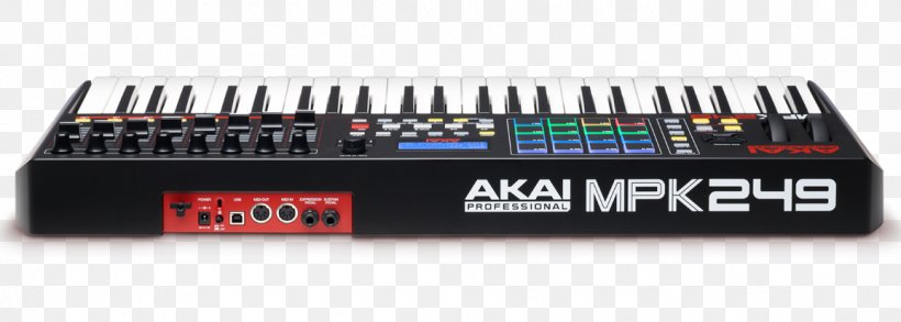 Computer Keyboard Akai MPK249 MIDI Controllers Akai MPK225, PNG, 1156x414px, Watercolor, Cartoon, Flower, Frame, Heart Download Free