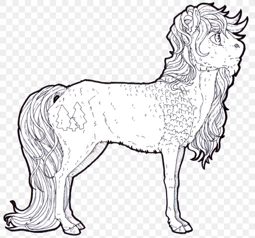 Dog Breed Mustang Line Art Drawing, PNG, 1024x959px, Dog Breed, Animal, Animal Figure, Artwork, Black And White Download Free