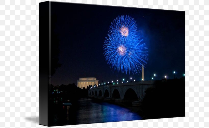 Lincoln Memorial Fireworks Gallery Wrap Canvas Desktop Wallpaper, PNG, 650x503px, Lincoln Memorial, Art, Canvas, Computer, Event Download Free