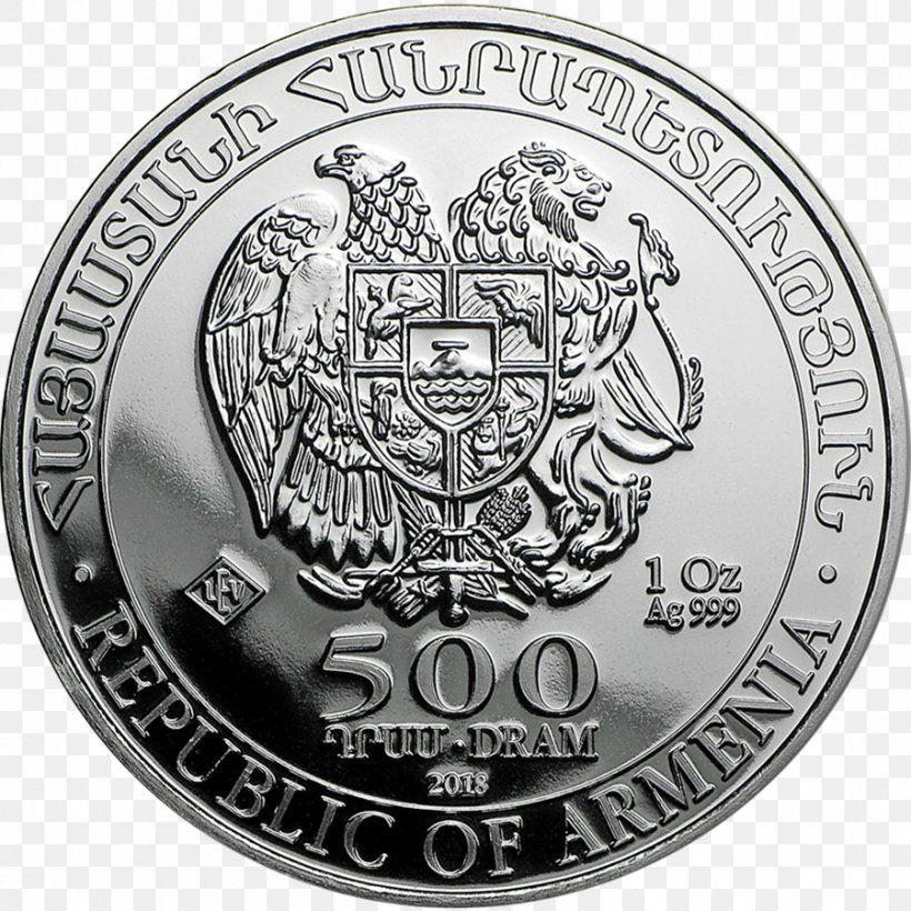 Perth Mint Armenia Noah's Ark Silver Coins Australian Silver Kookaburra, PNG, 900x900px, Perth Mint, Armenia, Australian Silver Kookaburra, Badge, Black And White Download Free