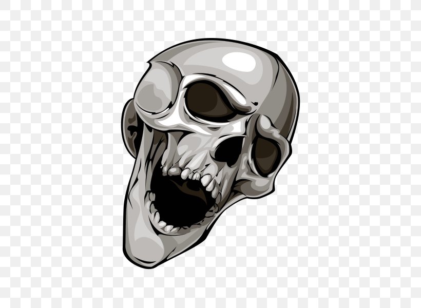 Vector Graphics Skull Royalty-free Illustration Clip Art, PNG, 600x600px, Skull, Art, Bone, Drawing, Head Download Free