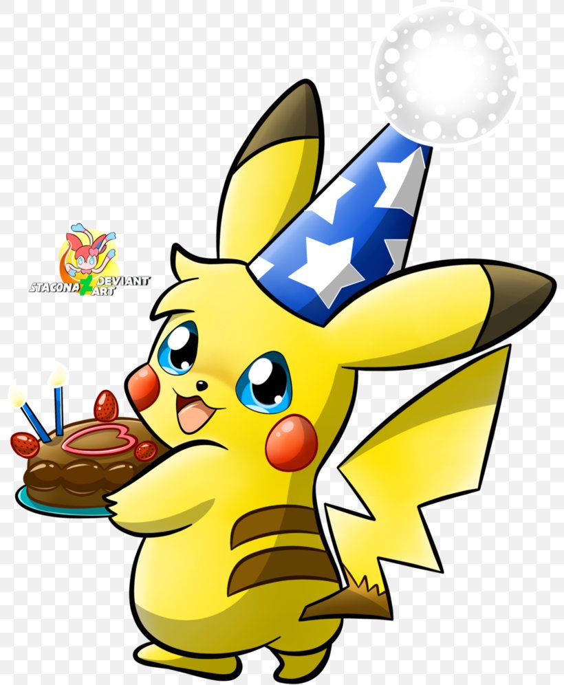 Pikachu Party Hat Birthday Clip Art, PNG, 802x996px, Pikachu, Art, Artwork, Birthday, Deviantart Download Free