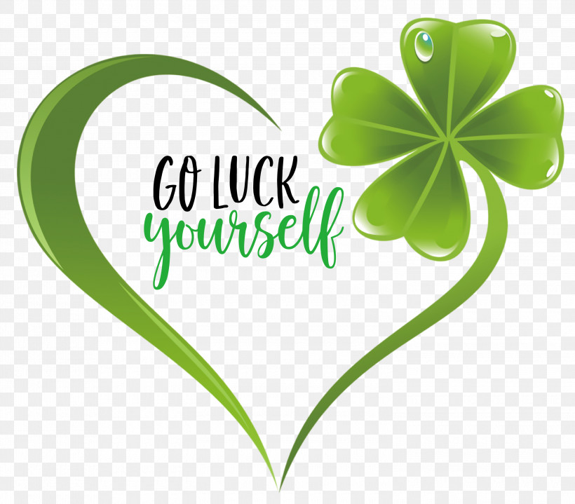 Saint Patrick Patricks Day Go Luck Yourself, PNG, 3000x2633px, Saint Patrick, Buenas Noches, Clover, Cuore, Day Download Free