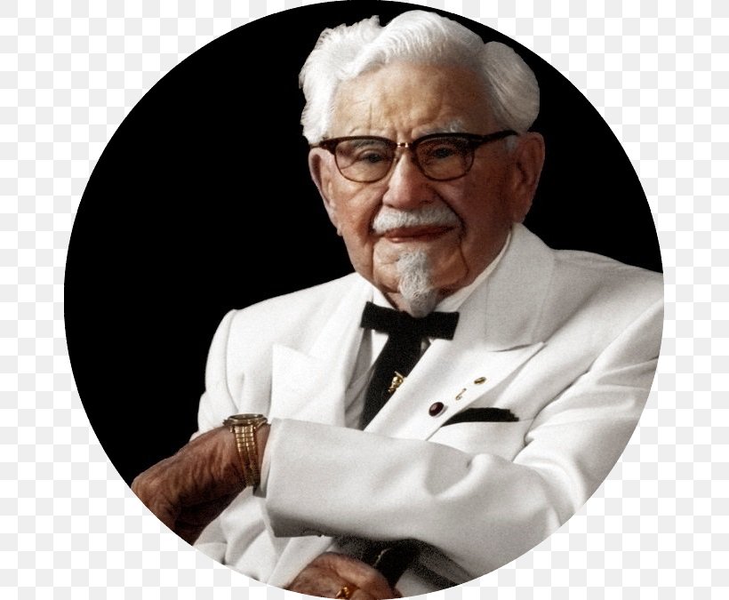 Colonel Sanders KFC Harland Sanders Cafe Fried Chicken, PNG, 675x675px, Colonel Sanders, Biography, Chicken, Chicken As Food, Elder Download Free