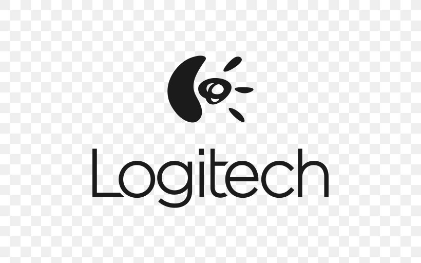 Logo Logitech Hewlett-Packard, PNG, 512x512px, Logo, Area, Black And White, Brand, Hewlettpackard Download Free