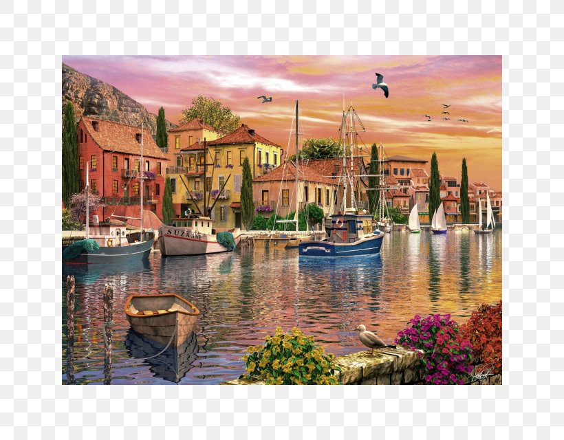 Jigsaw Puzzles Ravensburger Puzzle Video Game, PNG, 640x640px, Jigsaw Puzzles, Art, Bayou, Canal, Drawing Download Free