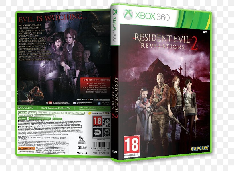 Xbox 360 Resident Evil: Revelations 2 Video Game, PNG, 800x601px, Xbox 360, Bluray Disc, Call Of Duty, Call Of Duty World At War, Dvd Download Free