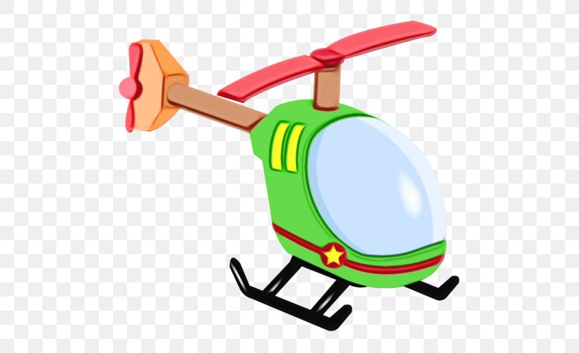 Helicopter Helicopter Rotor Rotorcraft Radio-controlled Toy Cartoon, PNG, 500x500px, Watercolor, Cartoon, Helicopter, Helicopter Rotor, Paint Download Free