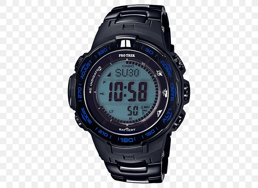 Pro Trek Casio Watch G-Shock Tough Solar, PNG, 500x600px, Casio, Brand, Casio Databank, Casio Wave Ceptor, Chronograph Download Free