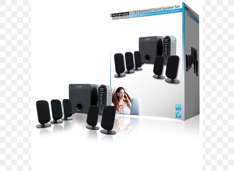 Computer Speakers Loudspeaker Output Device Multimedia 5.1 Surround Sound, PNG, 600x600px, 51 Surround Sound, Computer Speakers, Ausgabe, Black, Computer Speaker Download Free
