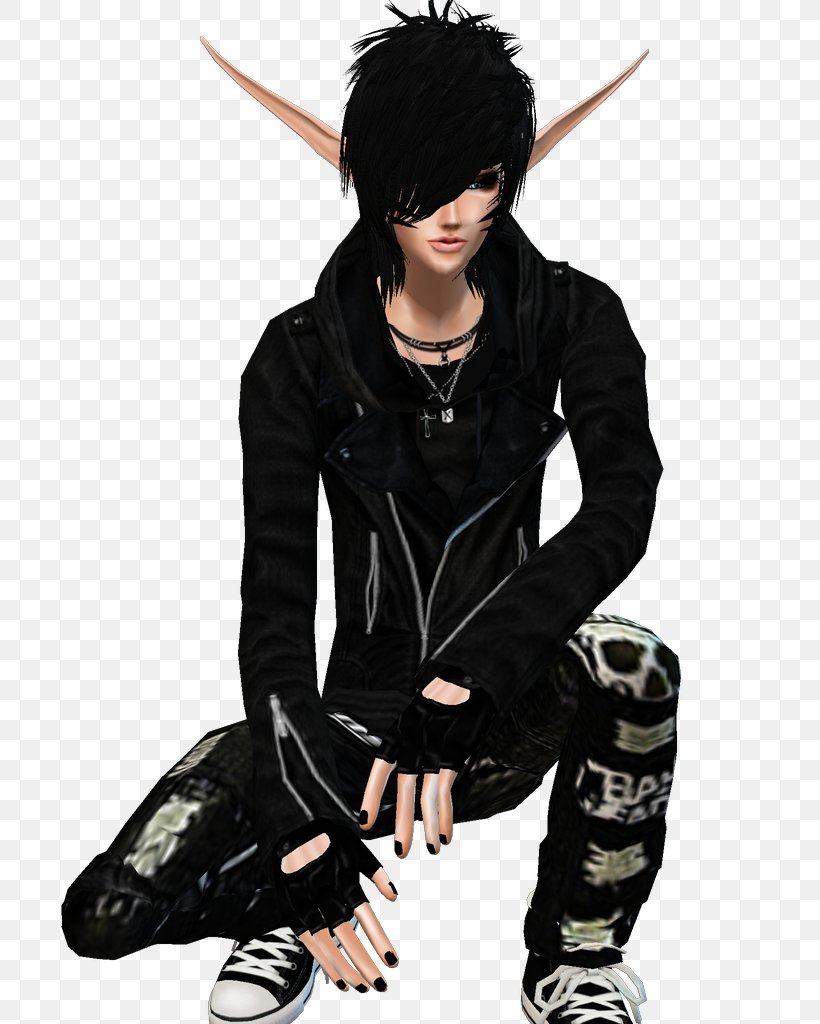 Goth Subculture Male Hair Avatar Leather Jacket, PNG, 744x1024px, Goth Subculture, Avatar, Bangs, Black, Black Hair Download Free