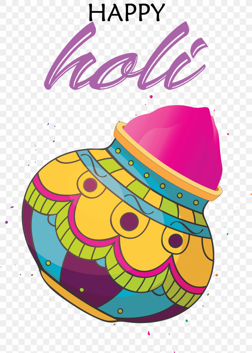Happy Holi, PNG, 2145x3000px, Happy Holi, Calligraphy, Cartoon, Diwali, Holi Download Free