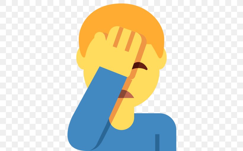 Smiley Emoji Facepalm Emoticon, PNG, 512x512px, Smiley, Communication, Conversation, Doubt, Electric Blue Download Free